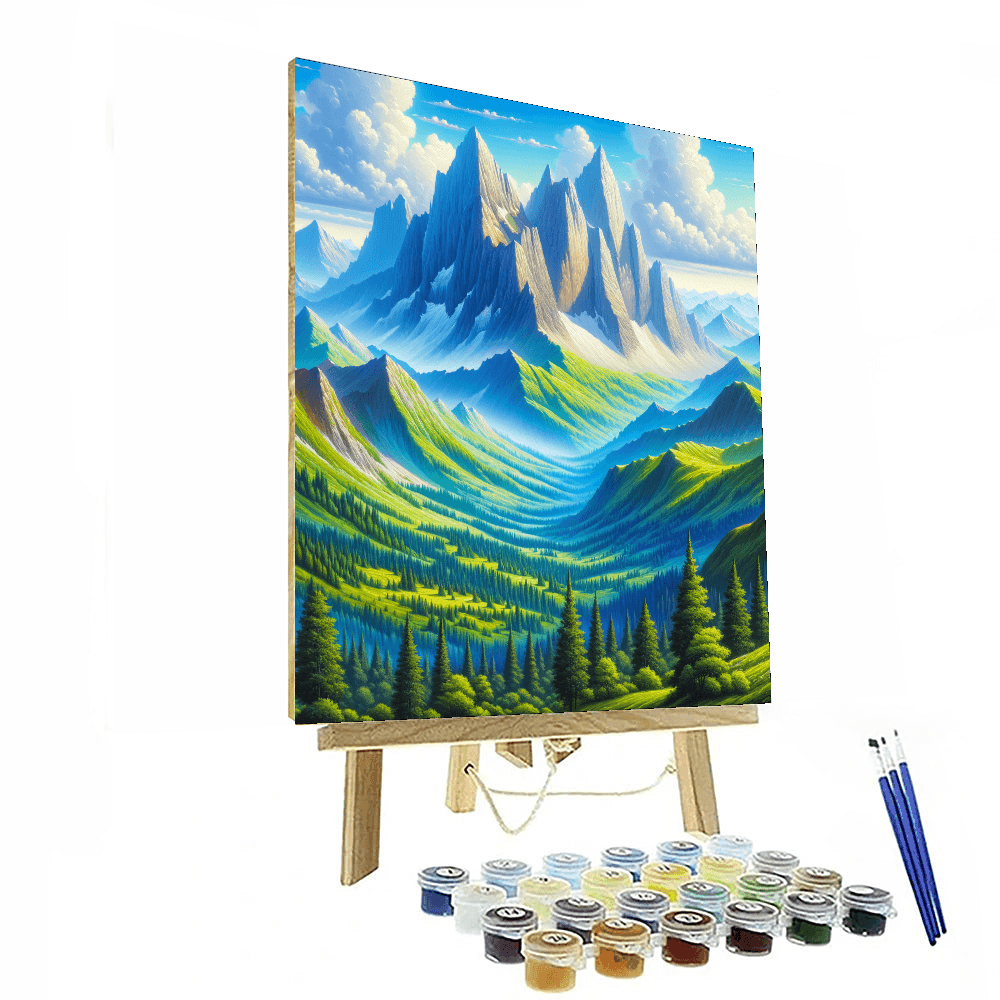 Scenic Mountain Retreat Paint By Numbers Kits