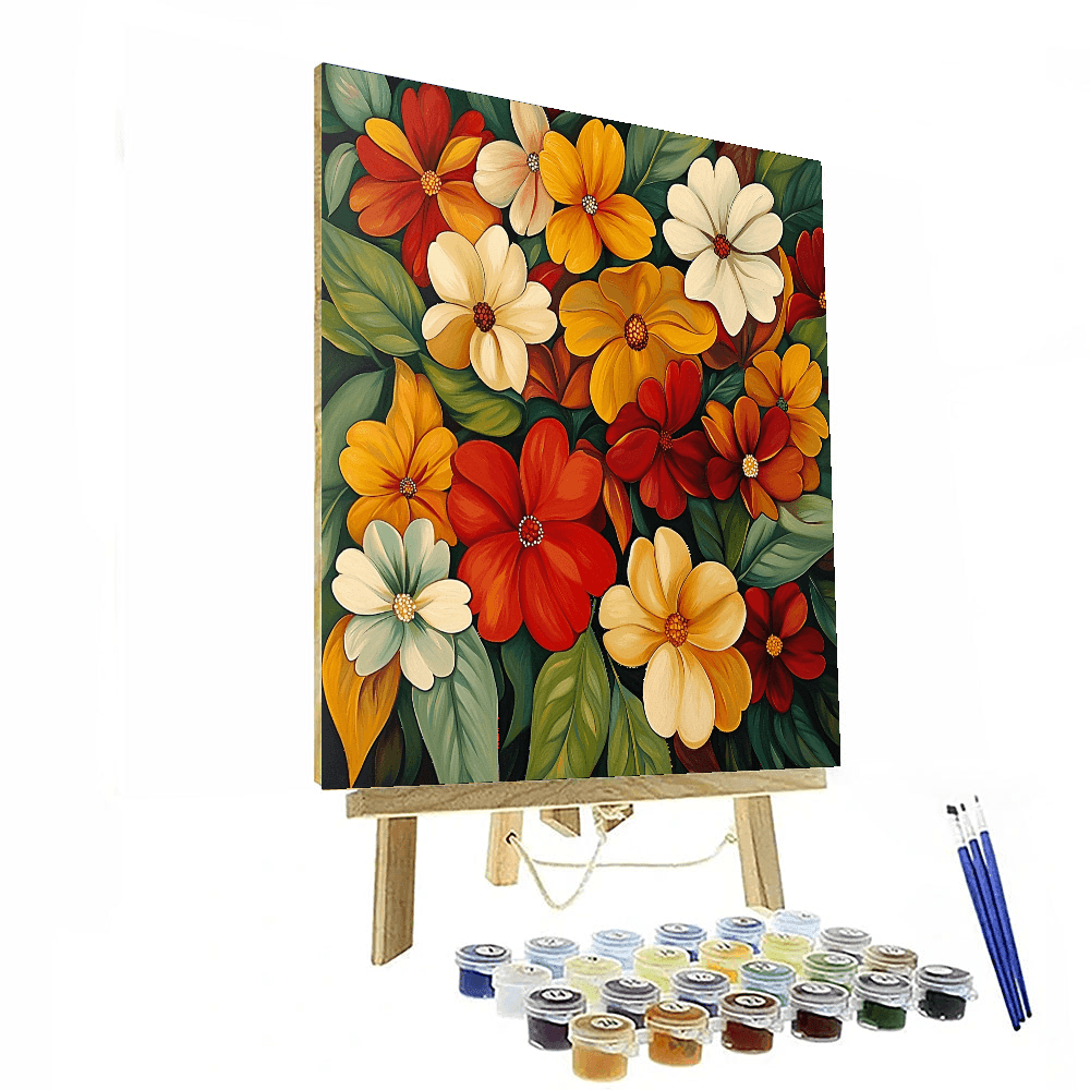 O'Keeffe Inspired Floral Melody - DIY Painting By Numbers Kit