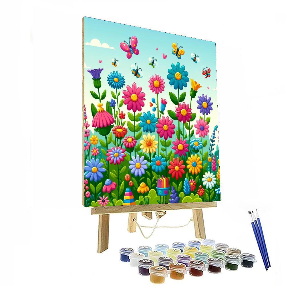 Glorious Garden Of Glee Paint By Numbers Kits