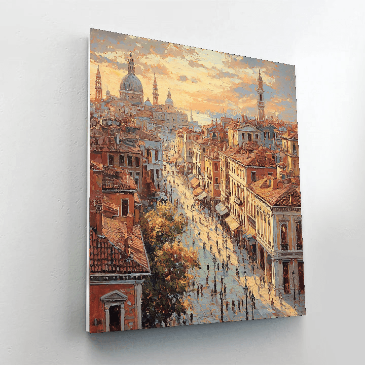 Canaletto Inspired Historic Cityscape Wonders  Painting By Numbers Kit