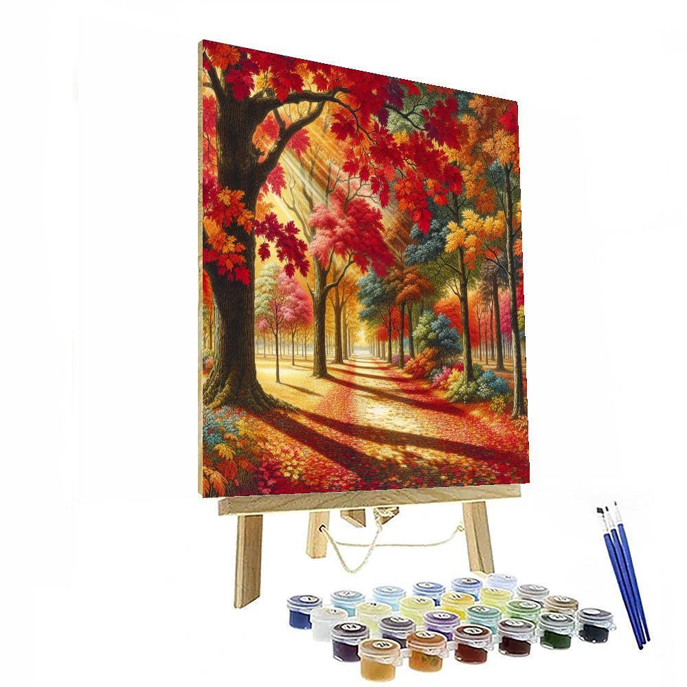 Autumn Leaves Trail DIY Paint By Numbers