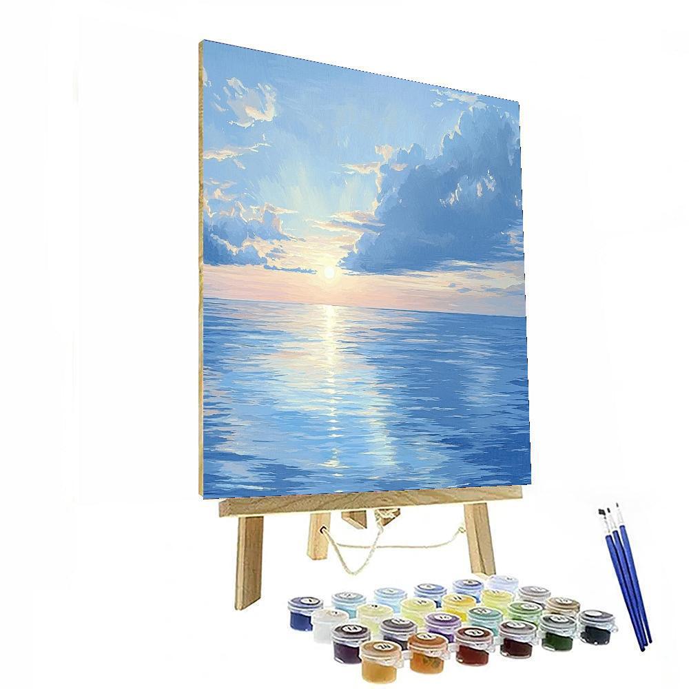 John Singer Sargent Inspired Peaceful Waterscape  Number Painting