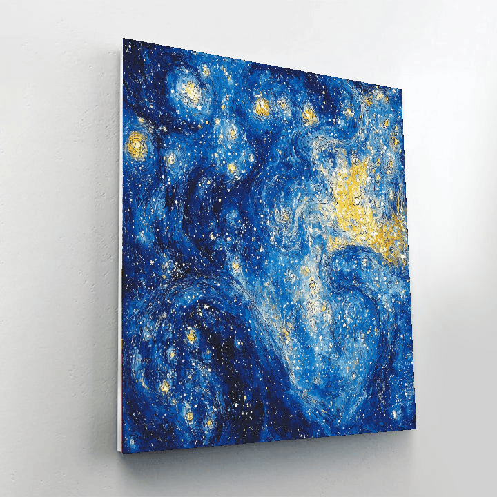 Chagall Inspired Celestial Dance Of Lights  Painting By Numbers Kit