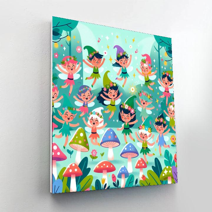 Playful Pixie Party Number Painting