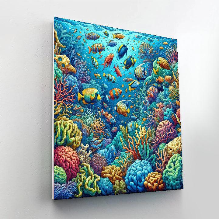 Tropical Reef Wonders DIY Paint By Numbers