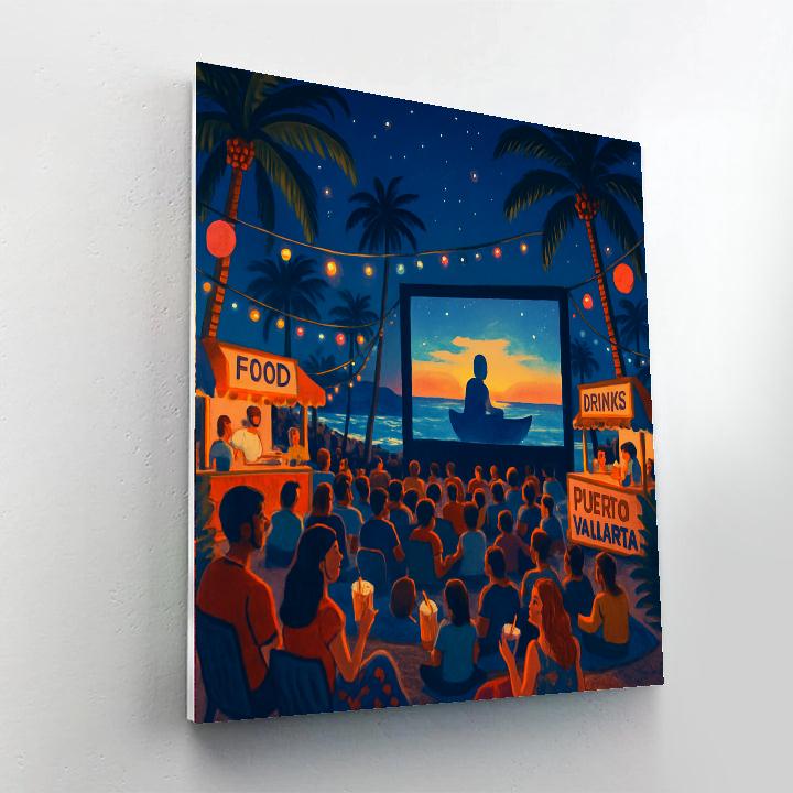 Puerto Vallarta Film Festival Paint By Numbers Art