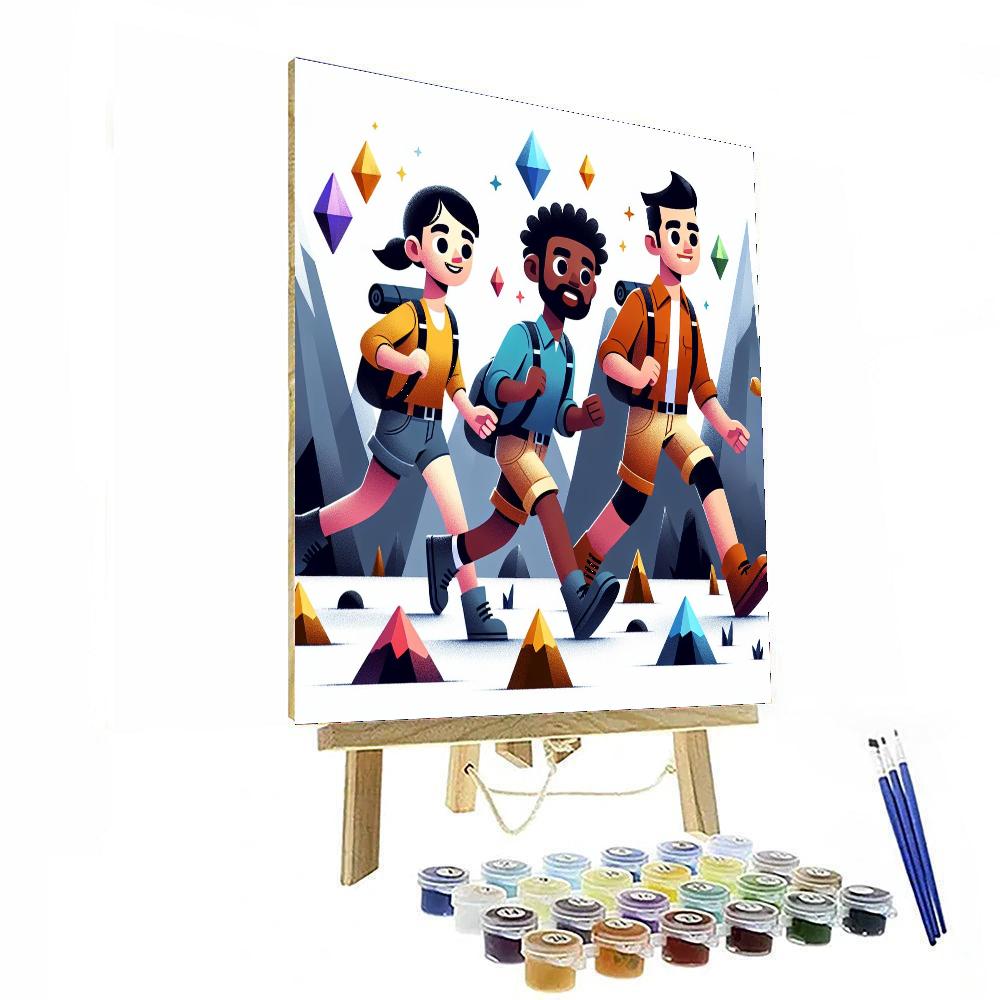 Majestic Magic Mountain Painting By Numbers Kit