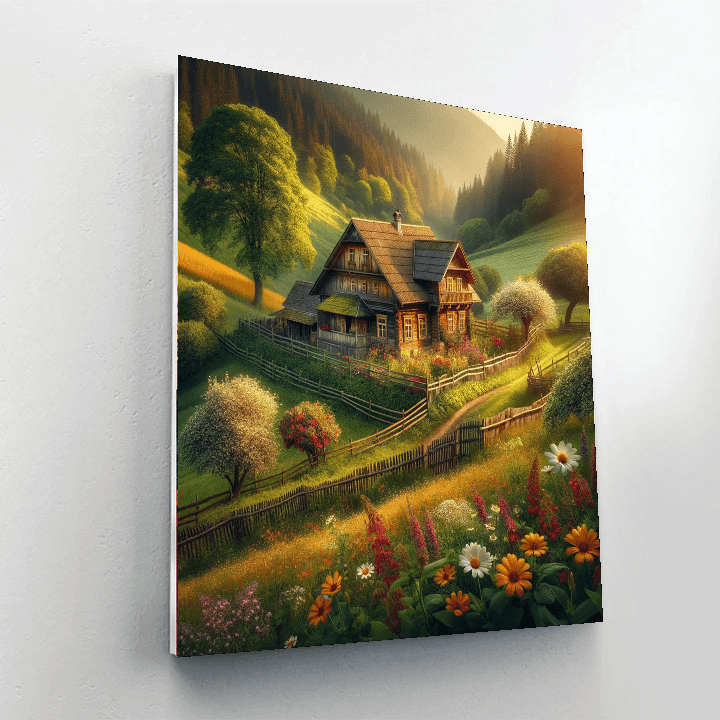Charming Rustic Farmhouse Numbered Painting Kits