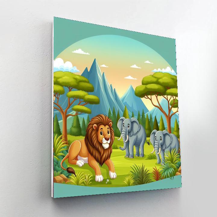 Royal Animal Kingdom Paint By Numbers