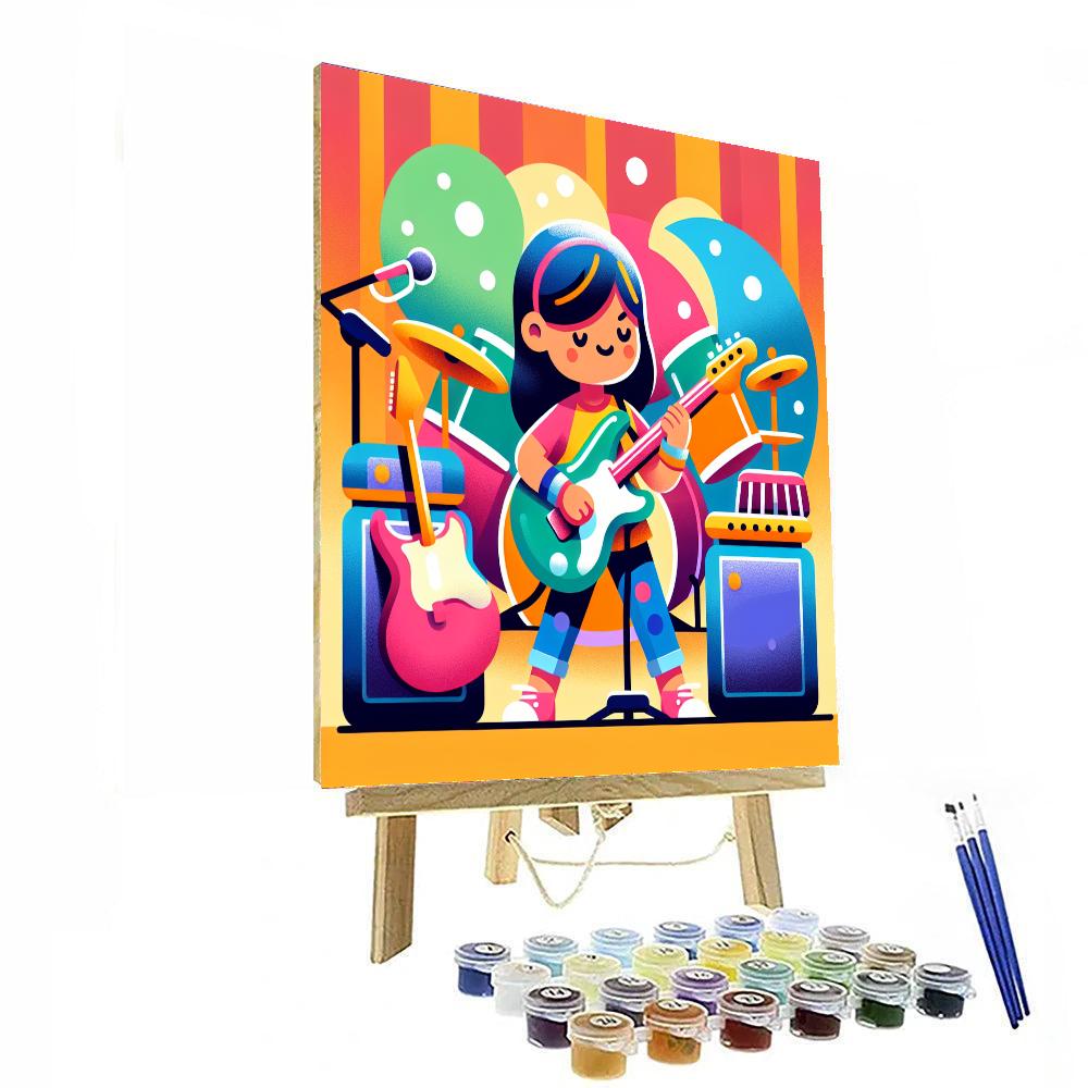 Rockstar Rehearsal Number Painting