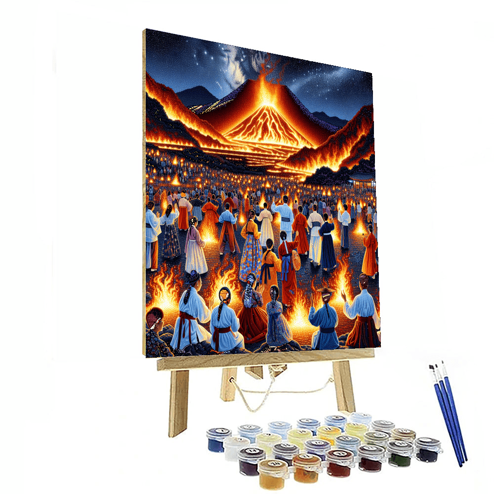 Jeju Fire Festival - South Korea Paint By Numbers Kits