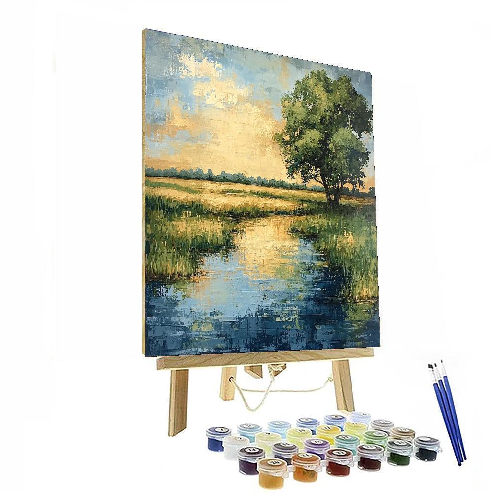 Georges Seurat Inspired Tranquil Elements  Paint By Numbers Art