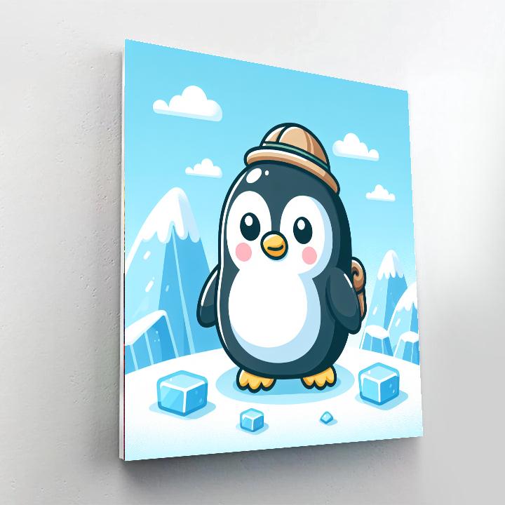Explorer Penguin Adventure Paint By Number