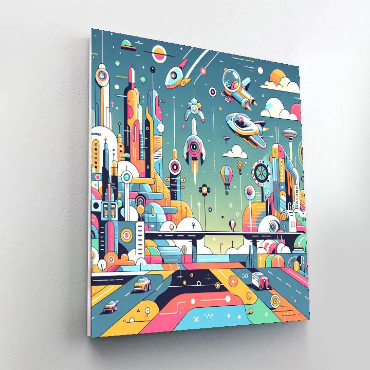 Futuristic Dreams DIY Paint By Numbers