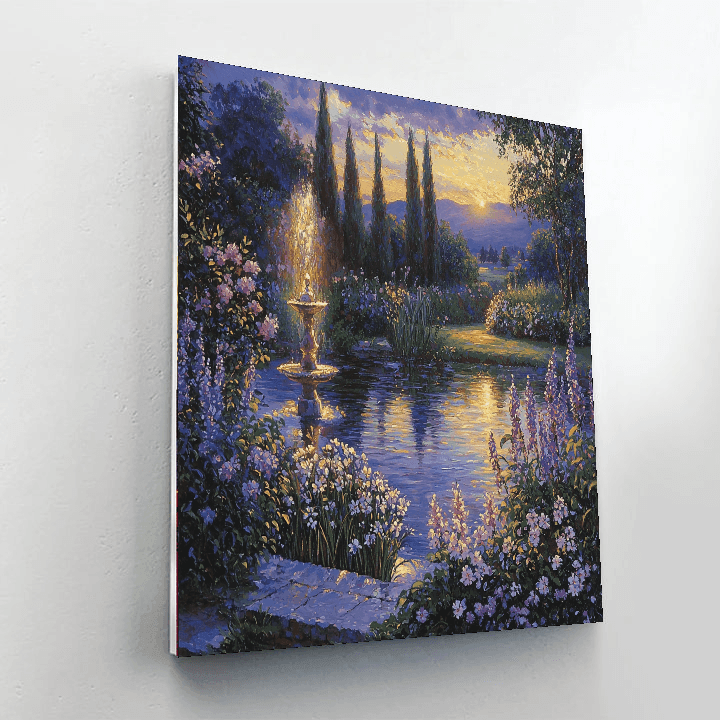 Claude Lorrain Inspired Mystical Garden At Twilight  Paint By Numbers