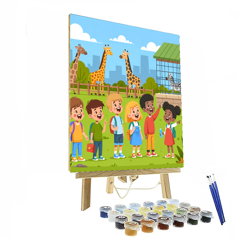 Fun At The Zoo DIY Paint By Numbers
