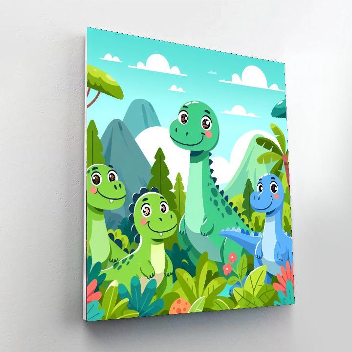 Dino Delight Paint By Numbers