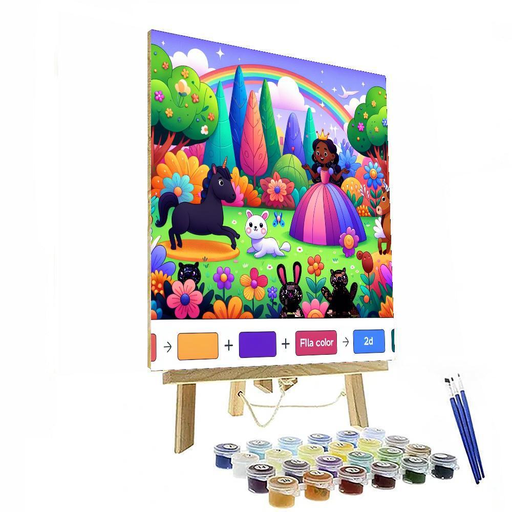 Royal Enchanted Garden Number Painting