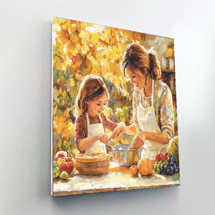 Mommy And Me Baking Paint By Color