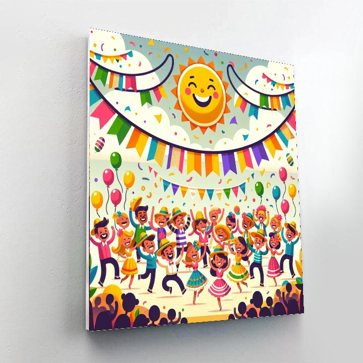 Fantastic Fiesta Celebration Painting Number Kit