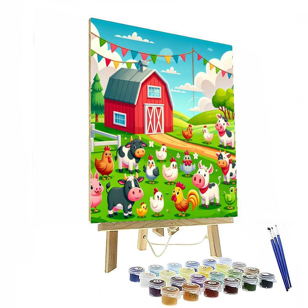 Festive Farm Frolic Paint By Color