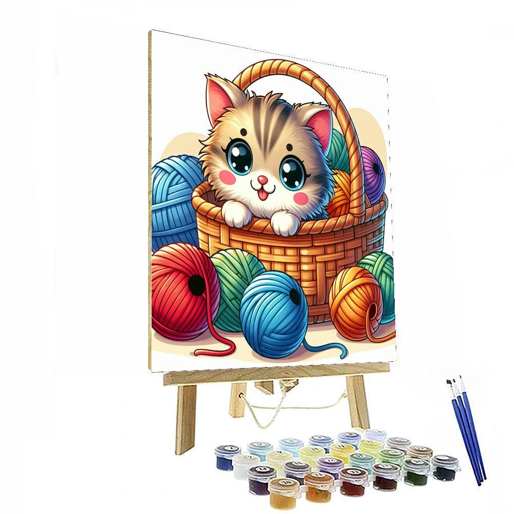 Mischievous Kitten Paint By Color