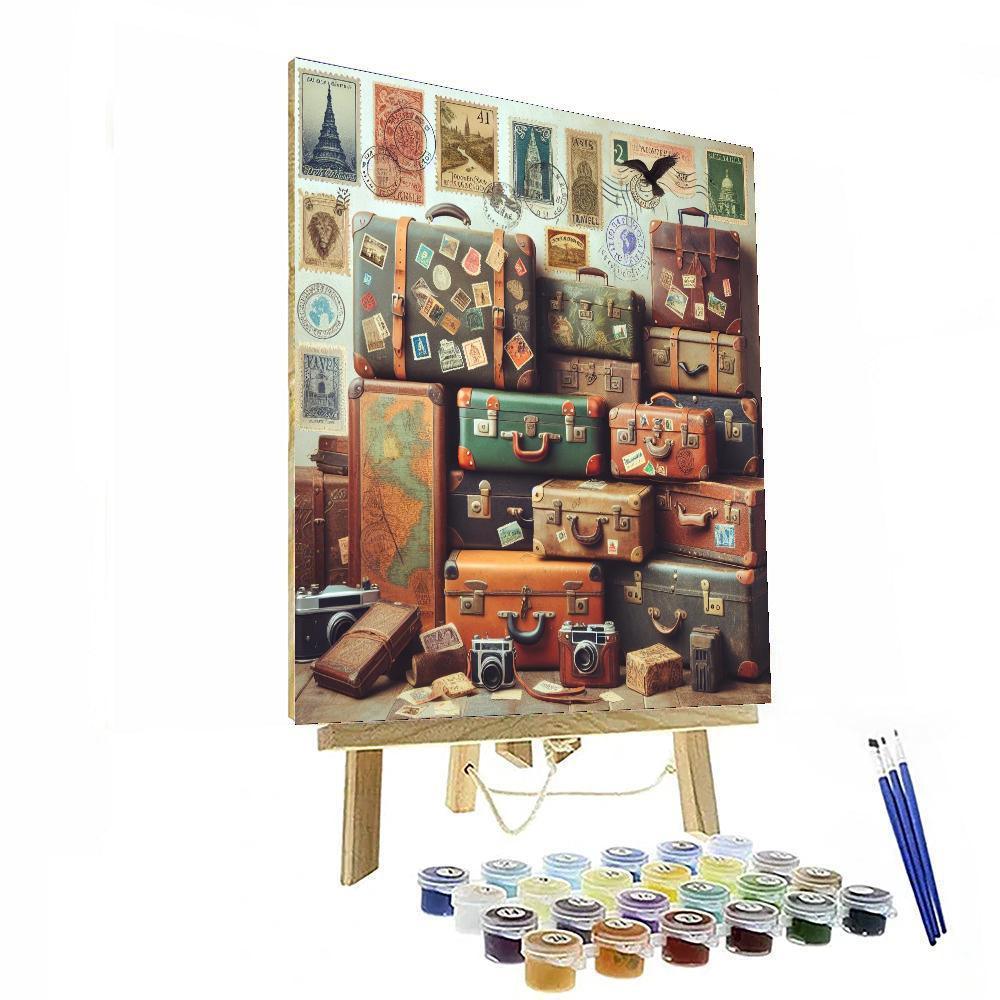 Eclectic Vintage Travel Paint By Numbers