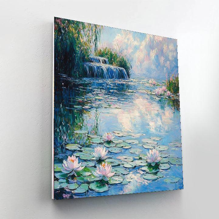 Claude Monet Inspired Tranquil Pond Reflections  Paint By Numbers