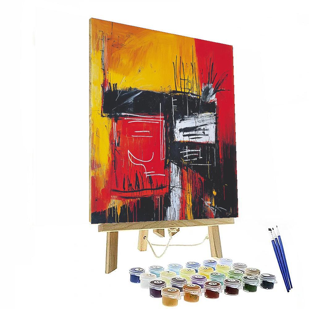 Jean-Michel Basquiat Inspired Abstract Narratives  Paint By Numbers