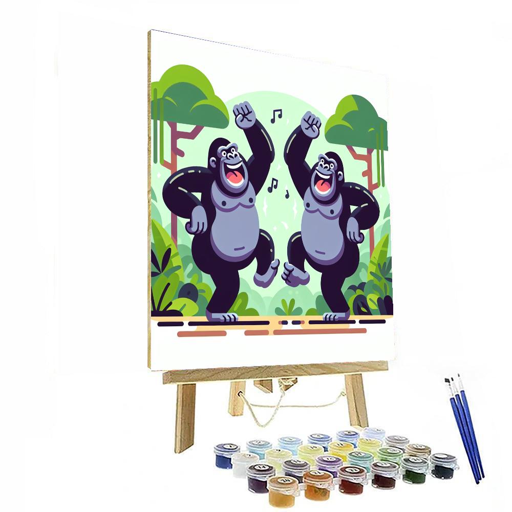 Groovy Gorillas Paint By Numbers Kits