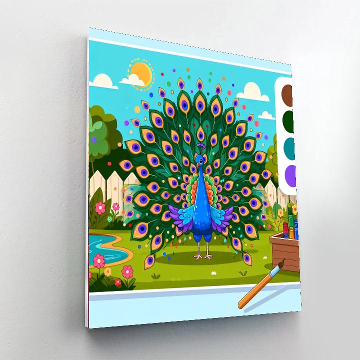 Peacock's Garden Gala Number Painting