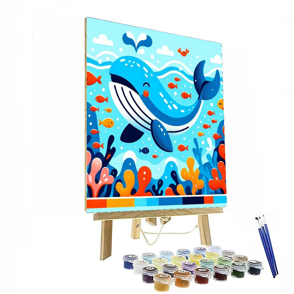 Whale's Deep Sea Voyage Numbered Painting Kits