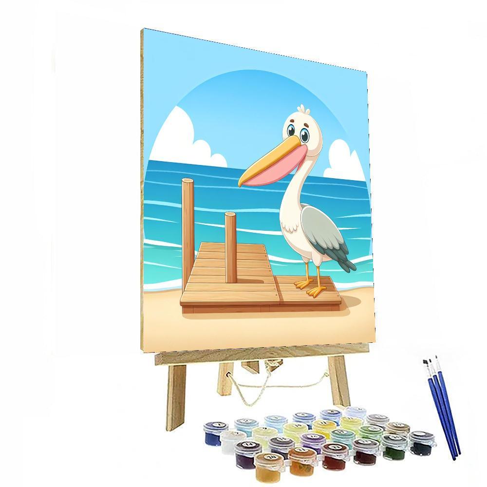 Prudent Pelican Painting By Numbers Kit