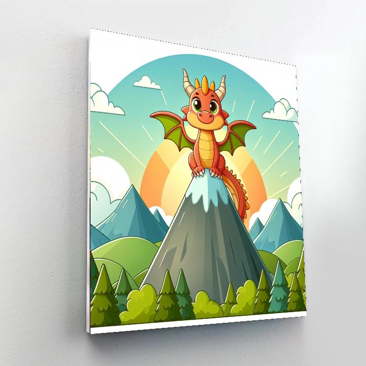Mystic Dragon Mountain Numbered Painting Kits