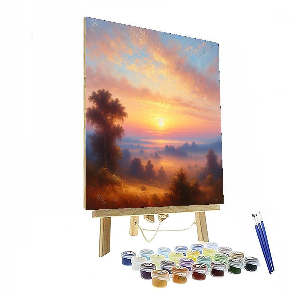 Ethereal Sunrise Paint By Color