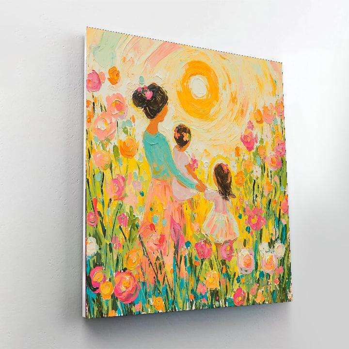 Mom's Love Blossoms Painting Number Kit