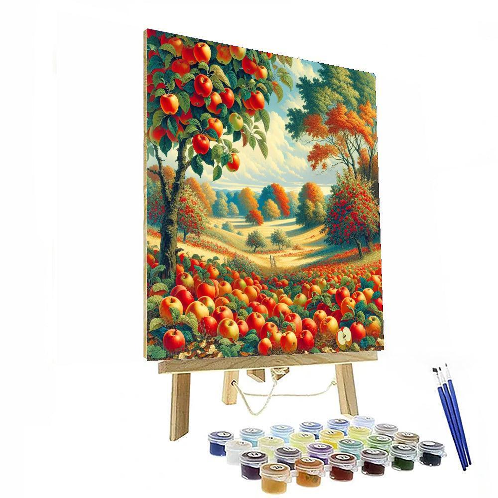 Playful Autumn Orchard Paint By Number