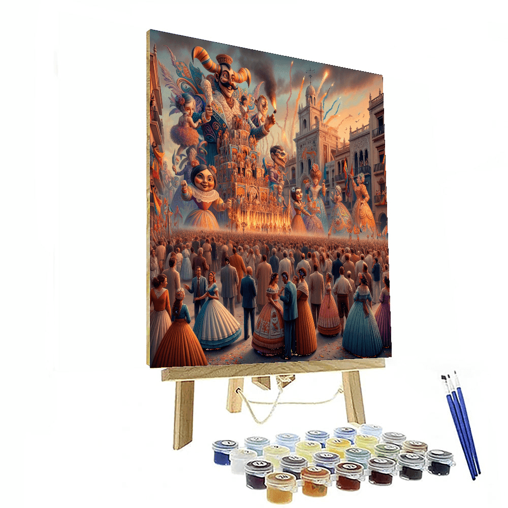 The Valencia Fallas Festival DIY Paint By Numbers
