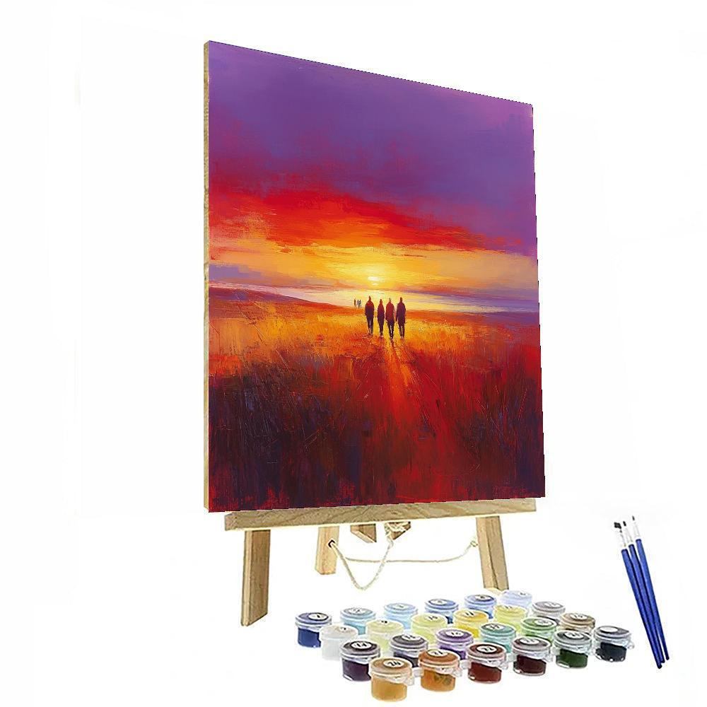 Harmony At Sunset Number Painting