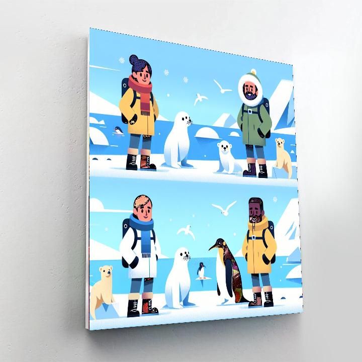 Arctic Wonderland Expedition DIY Paint By Numbers