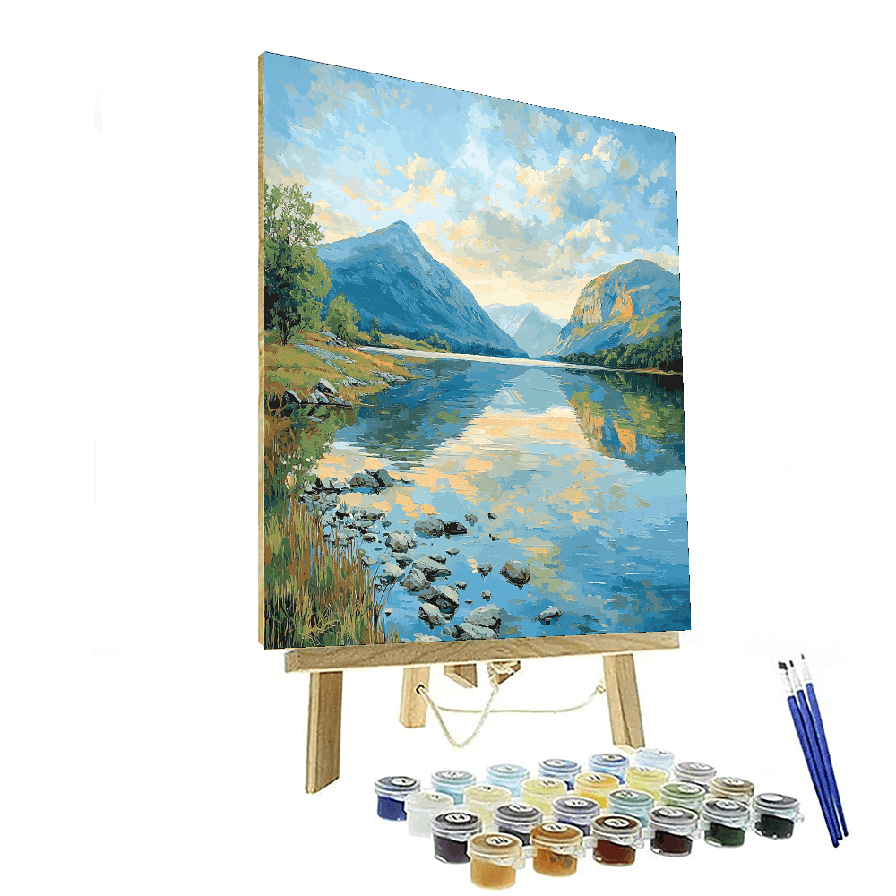 Caspar David Friedrich Inspired Reflections Of Solitude  Paint By Numbers Kits