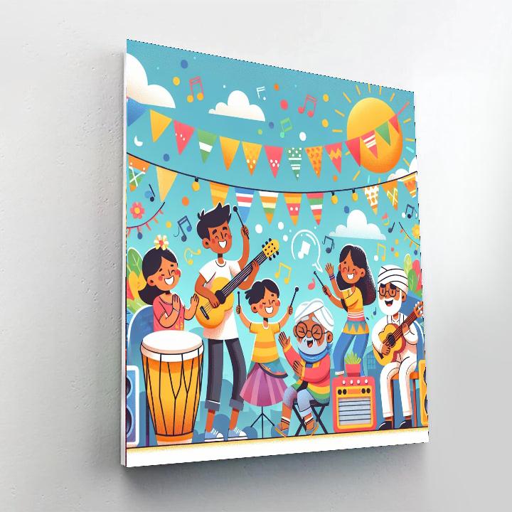 Creative Music Festival Paint By Color