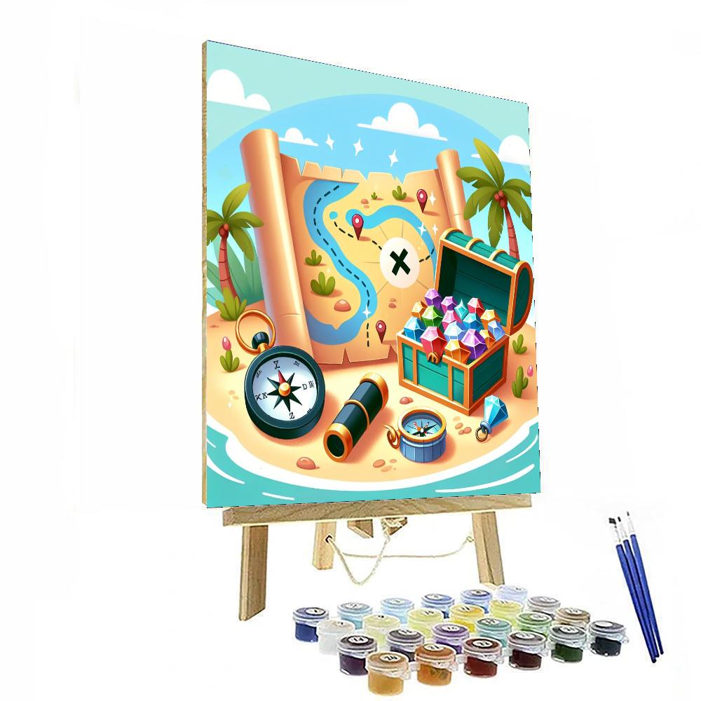 Twinkling Treasure Hunt Paint By Numbers Art
