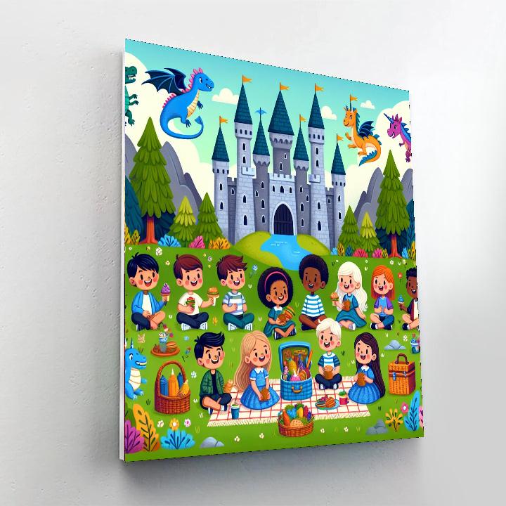 Magic Castle Picnic Paint By Numbers