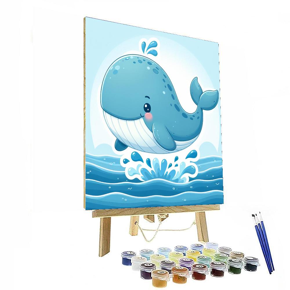 Majestic Whale Voyage Number Painting
