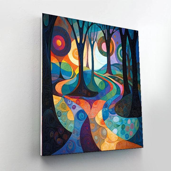 Paul Klee Inspired Dreamscape Harmony  Painting Number Kit