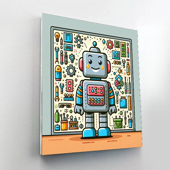 Friendly Robot's Invention Paint By Color
