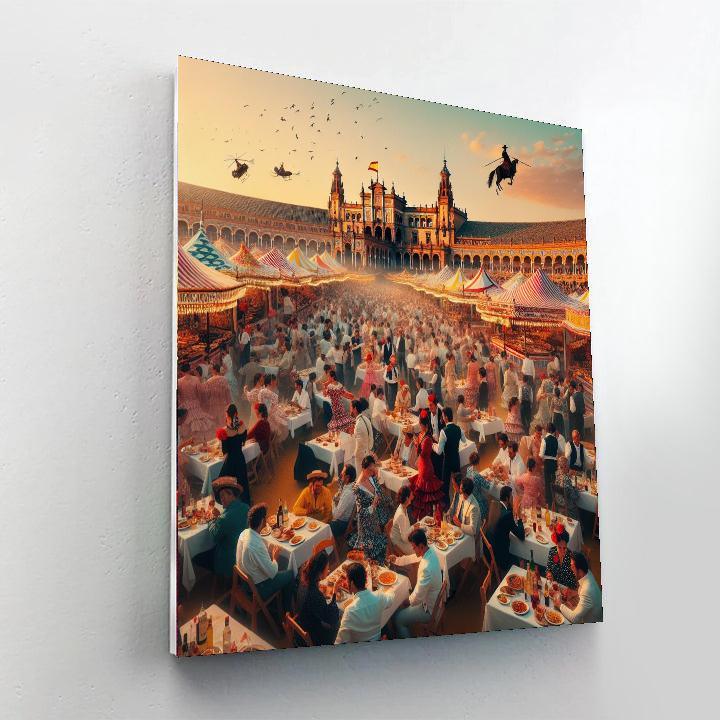 Seville April Fair Paint By Numbers Art