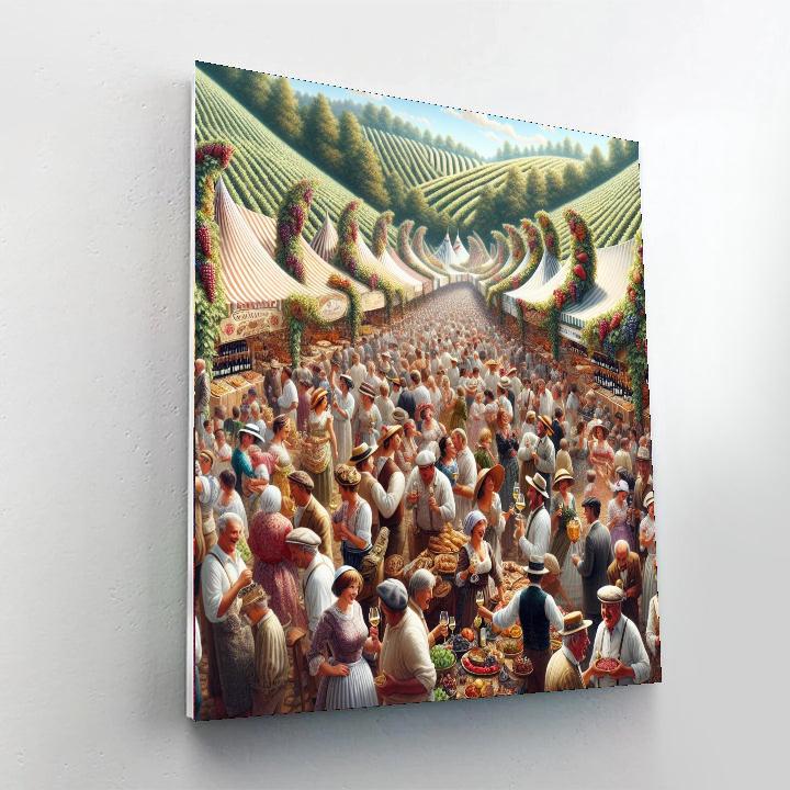 Fête De La Vigne Paint By Numbers Art
