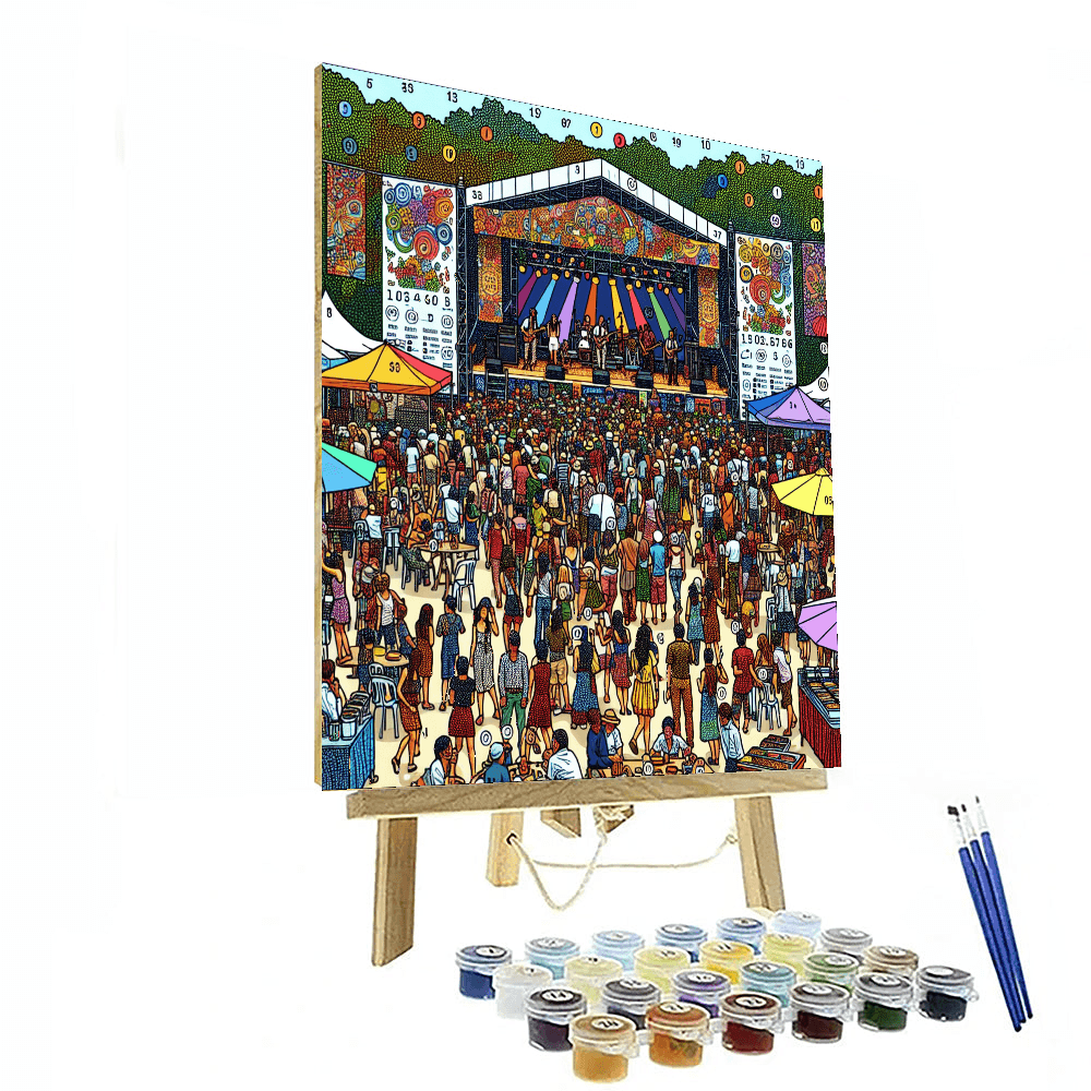 Bumbershoot Festival Painting By Numbers Kit